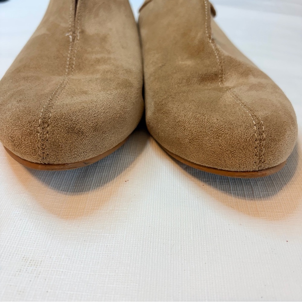 Joinall Women's Tan Suede Loafers - Picture 5 of 9